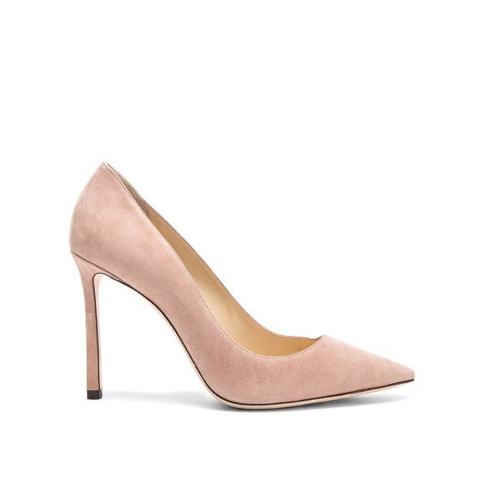Jimmy Choo Romy 100 Ballet Pink Pointed Toe High Heel Pump 40